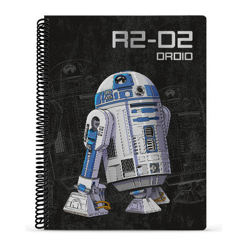 Cuaderno Universitario A4 Mooving Rayado Star Wars -r2d2
