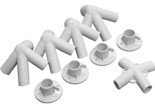 Kit De Conexão Para Gazebo Branco Polipropileno 351050 Ntk