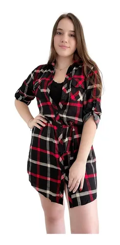 Roupas xadrez feminina 2019 sales