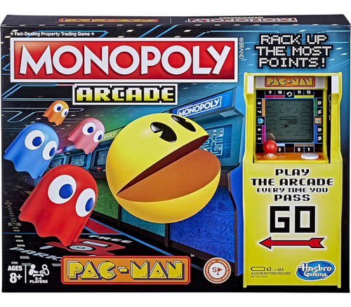 Monopoly Arcade Pac-man Juego De Mesa Para Niños A Partir De