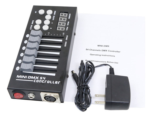 Mini Consola Dmx Portátil, Controlador De Iluminación For