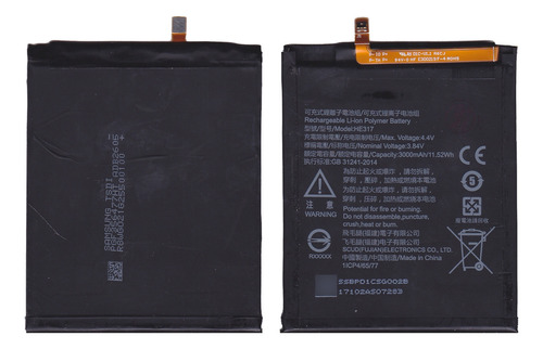 Bateria Compatible Para Nokia 6 He317 / He335