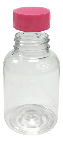 Pote Plastico Vazio Para Suplemento 200ml (20 Unidades) Sabor Cristal C/ Rosa