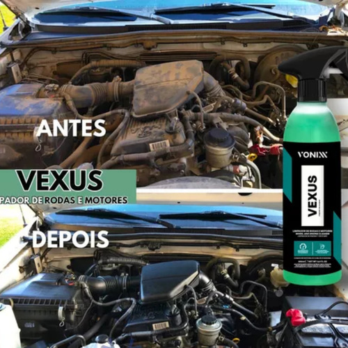Vexus Limpa Rodas E Motor Darker Pneu Pretinho Vonixx