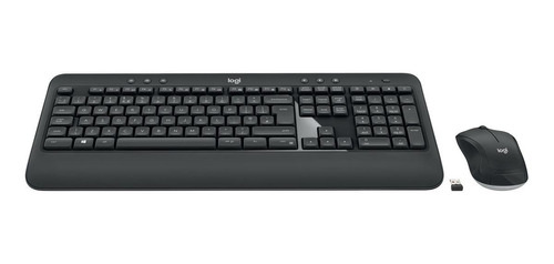Imagen 2 de 3 de Kit de teclado y mouse inalámbrico Logitech MK540 Español Latinoamérica de color negro