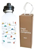 Comprar Botella Infantil Autitos Personalizada Con Nombre + Caja