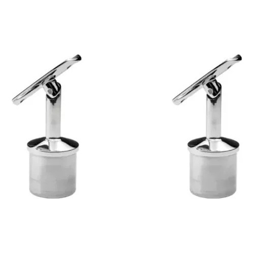 2 Soportes Articulados Para Barandal De Acero Inox 1 1/2 PLG