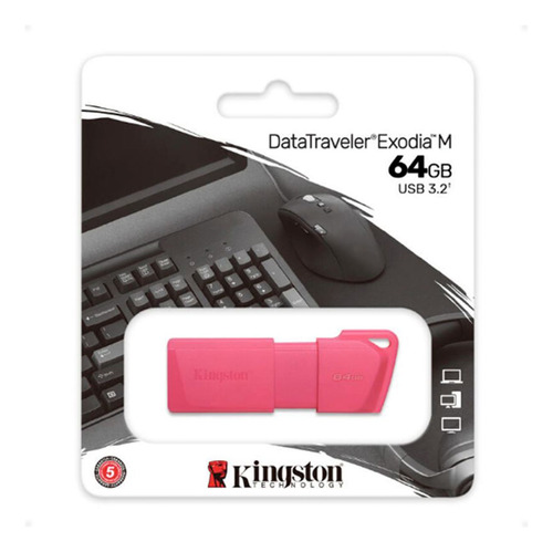 Pendrive Kingston 64gb Usb 3.2 Gen 1 Usb Flash Drive Neón 