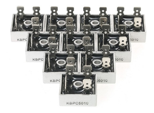 Imagen 4 de 10 de Puente De Diodo Rectificador 50a 1000v Kbpc5010 Diodos Hobb