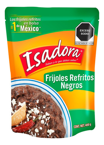 Frijoles Refritos Isadora Negros 400g