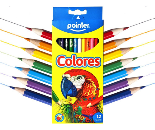 Colores De Madera Pointer 12 Und Pack De 6 Cajas