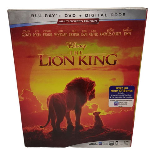 Disney The Lion King 2019 Bluray + Dvd 