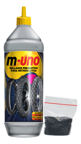 Sellador Antiponchaduras M-uno 650 Ml Mas Bolsa De Caucho