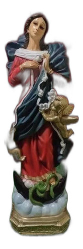 Virgen Desatanudos, Artesanía De Resina, 40x17x12cm