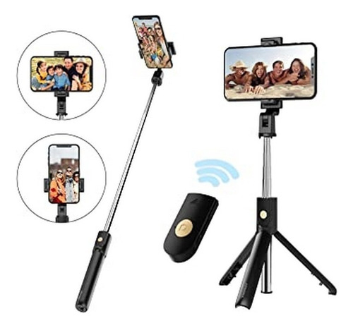 Selfie Monopod Tripode Control Bluetooth Para Celular 3 En 1