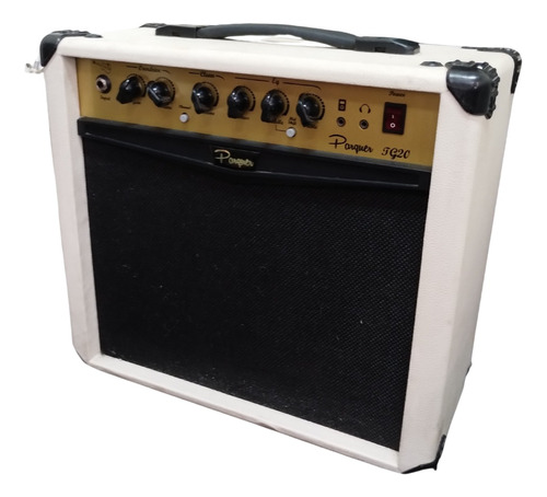 Outlet Amplificador De Guitarra Parquer  20 Watts Blanco