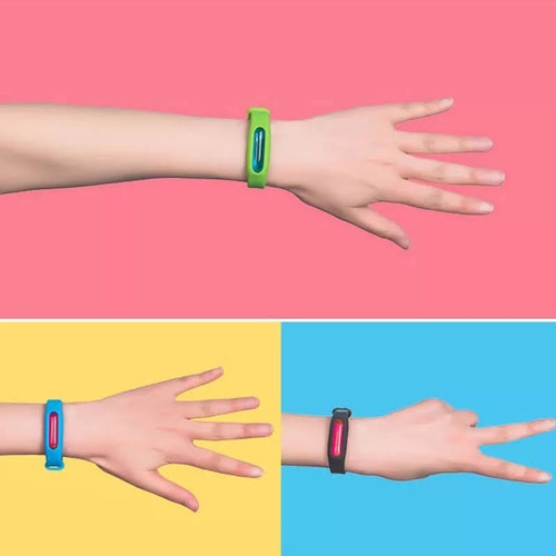 Imagen 4 de 10 de Pack X8 Pulsera Repelente Anti Mosquito Niños Verano