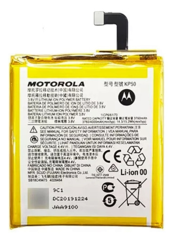 Bateria Pila Kp50 Motorola Moto One Zoom Xt2010 Original