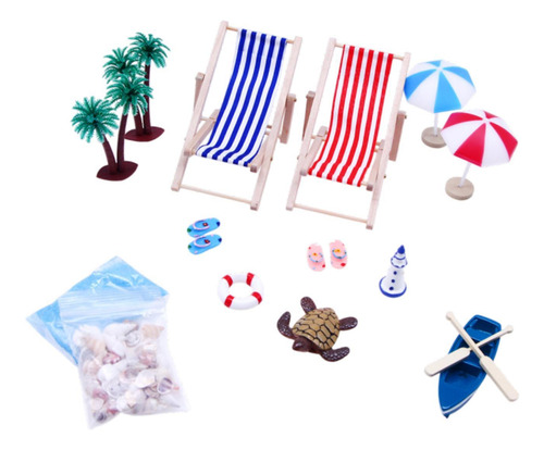 Decoración De Casa De Muñecas En Miniatura De Playa