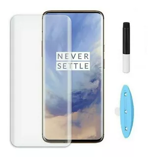 Mica De Vidrio Templado 3d Uv Oneplus 7 Pro Curva One Plus