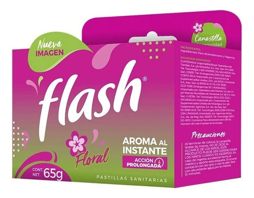 Pastilla En Canastilla Floral Flash 65 Gr