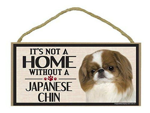 Letrero De Madera Compatible Con Raza Perros Japanese Chin