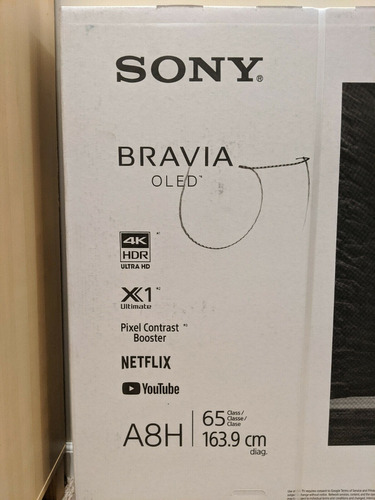 Imagen 1 de 2 de Sony Bravia 65  4k Ultra Hd Hdr (2160p) Xbr-65a8h Oled Smart