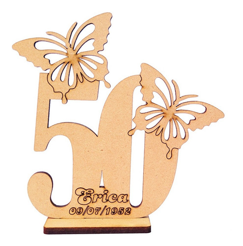 30 Souvenirs 60 Años Mariposas + 10 Centrales Con Nombre !