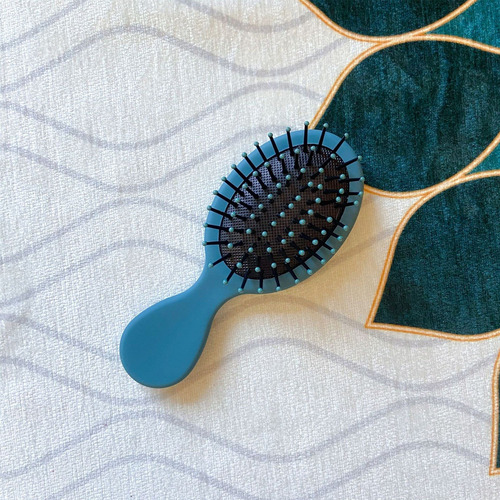 Essential Mini Hair Brush By Beaverstrong, Pocket-size Detan