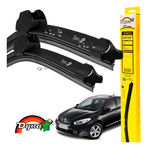 Kit Limpador Parabrisa Original Renault Fluence 2011 A 2014