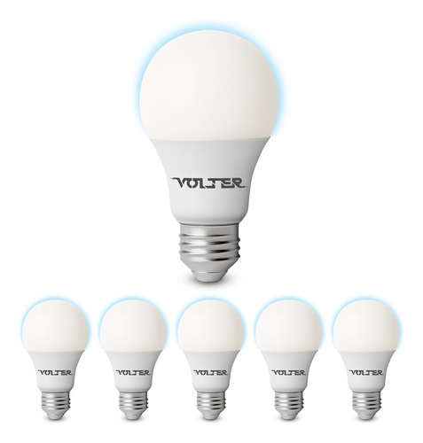 Kit 6 Lâmpadas Led 9w Bulbo Residencial Bocal E27