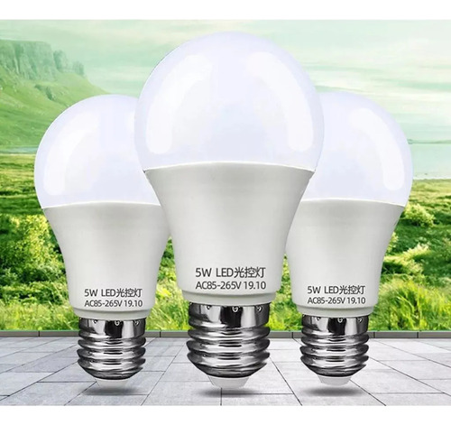 Para Bombilla Led E27 Con Sensor De Amanecer Automático