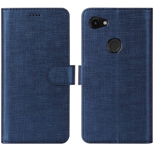 Funda Azul Billetera Cuero Pu Para Google Pixel 3a