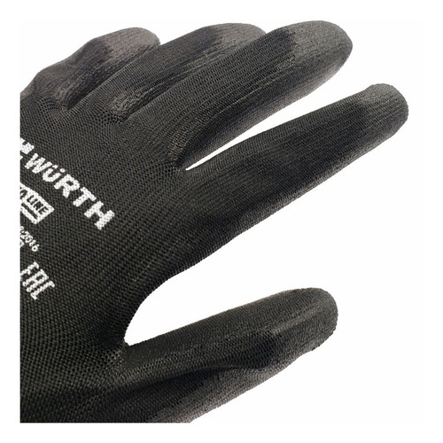 Imagen 4 de 4 de Guantes Wurth Red Line Protección Negro Pu Talla 10 Par