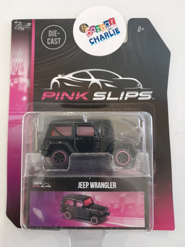 Jada / Majorette | Pink Slips | Jeep Wrangler Negro