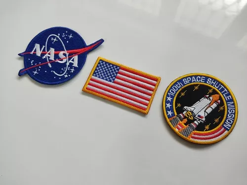 El astronauta de NASA Space Shuttle parches bordados tejidos a granel en 3D  de logotipo personalizado el emblema de pecho vestido bordado bienvenida  OEM parche - China Cortina de tela BORDADO Bordado