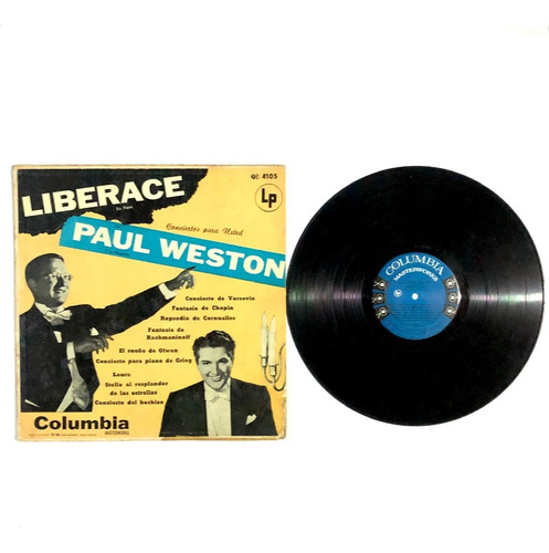 Liberace, paul Weston - Conciertos Para Usted - Lp Uy 1953