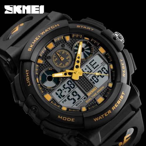 Imagen 7 de 10 de Reloj Skmei 1270 S Shock - Sumergible - Deportivo - Dual