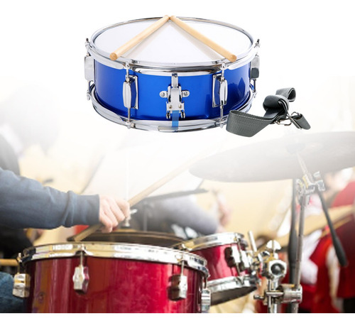 13 Instrumento Musical De Tambor De Bateria Azul Portátil