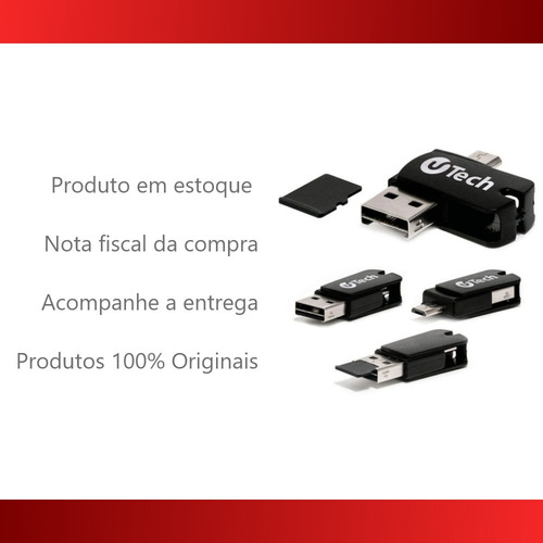Imagem 3 de 5 de Cartão De Memoria Micro Sd 64gb 3 Em 1 C/leitor Adaptador Sd