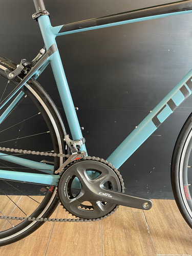 Bicicleta De Ruta Cube Attain 2021 Talla 56 (l) Azul Acero 56 " (Usado)