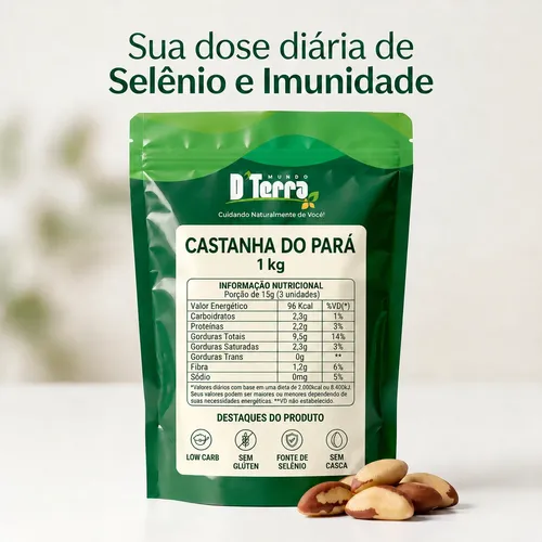 Castanha Do Para 1kg Inteira Sem Casca Premium Safra Nova | MercadoLivre