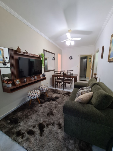 Imagem 9 de 14 de Apartamento 2 Dormitórios Prédio Frente Mar Ocian Ams323