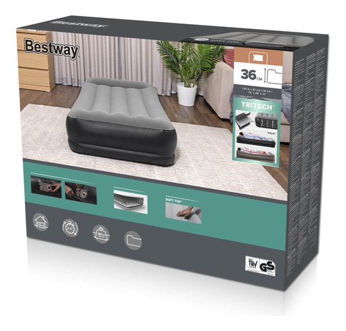 Colchon Bestway Twin Tritech 191 Cm