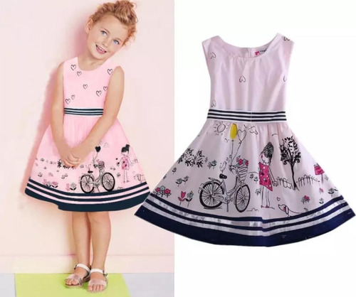 Vestido Niñas De Verano Con Hermosos Detalles Importado