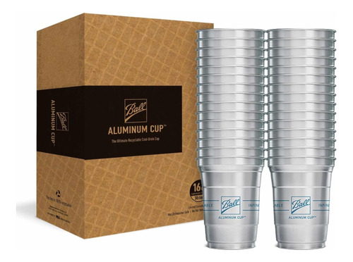 Padrísimos Vasos De Aluminio Para Fiesta Reciclables 16oz