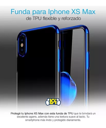 Funda Cover para Iphone X en TPU Flexible y Reforzado - Azul, oferta LOi.