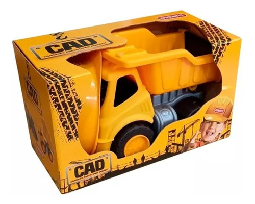 Camion Volcador Construccion Casco Duravit Color Amarillo