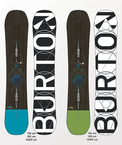 Tabla De Snowboard Okm Burton Custom Flying V 1,54