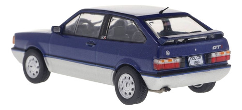 Miniatura Gol Gti 1989 Azul Mônaco 1:43 Orig Vw Collection